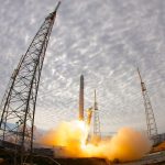 Rocket launches a satellite to monitor the climate
